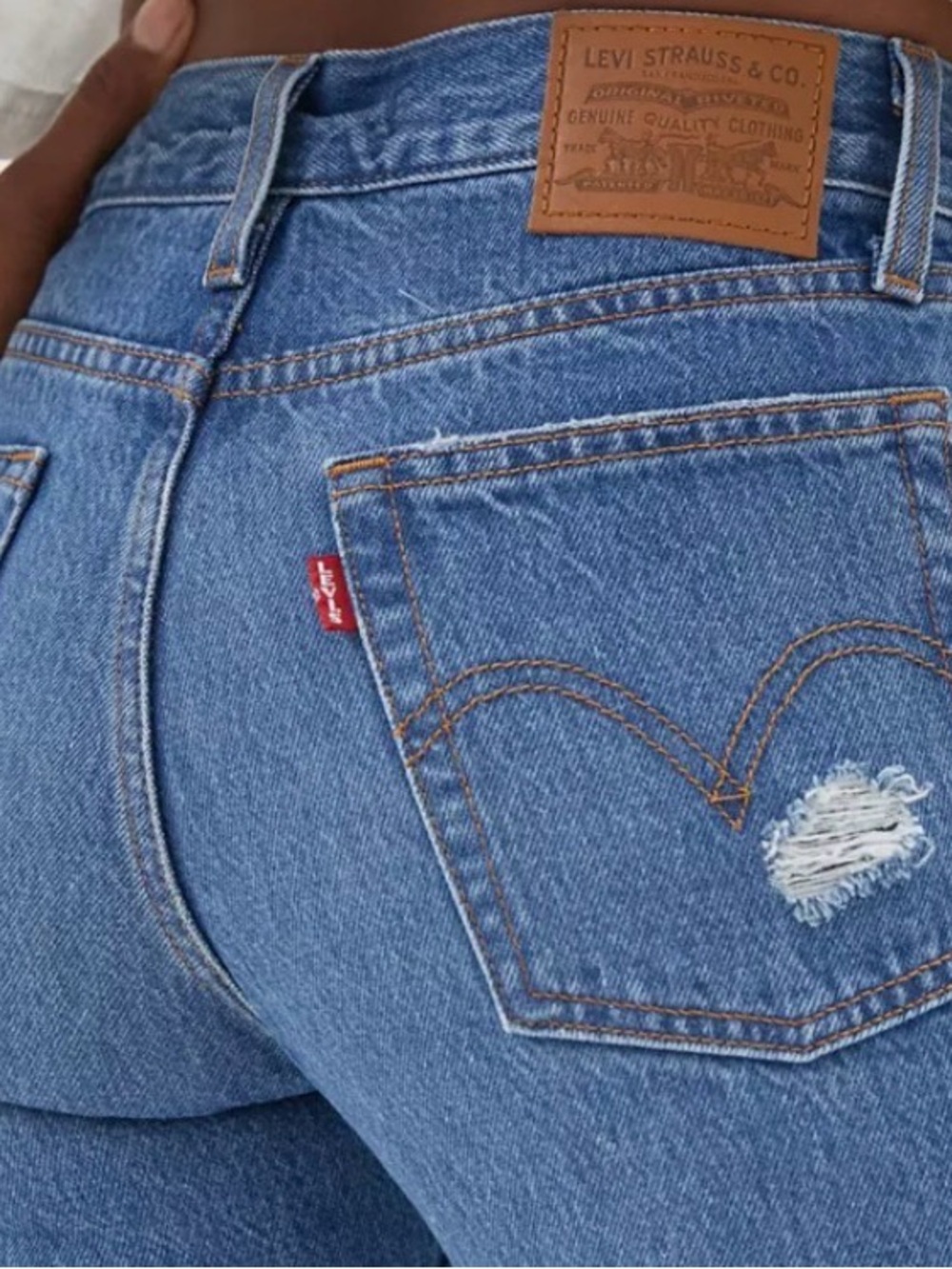 Levi’s Premium Wedgie Icon Fit Athens Wash HighRise Button Fly Jeans Big E Sz 26